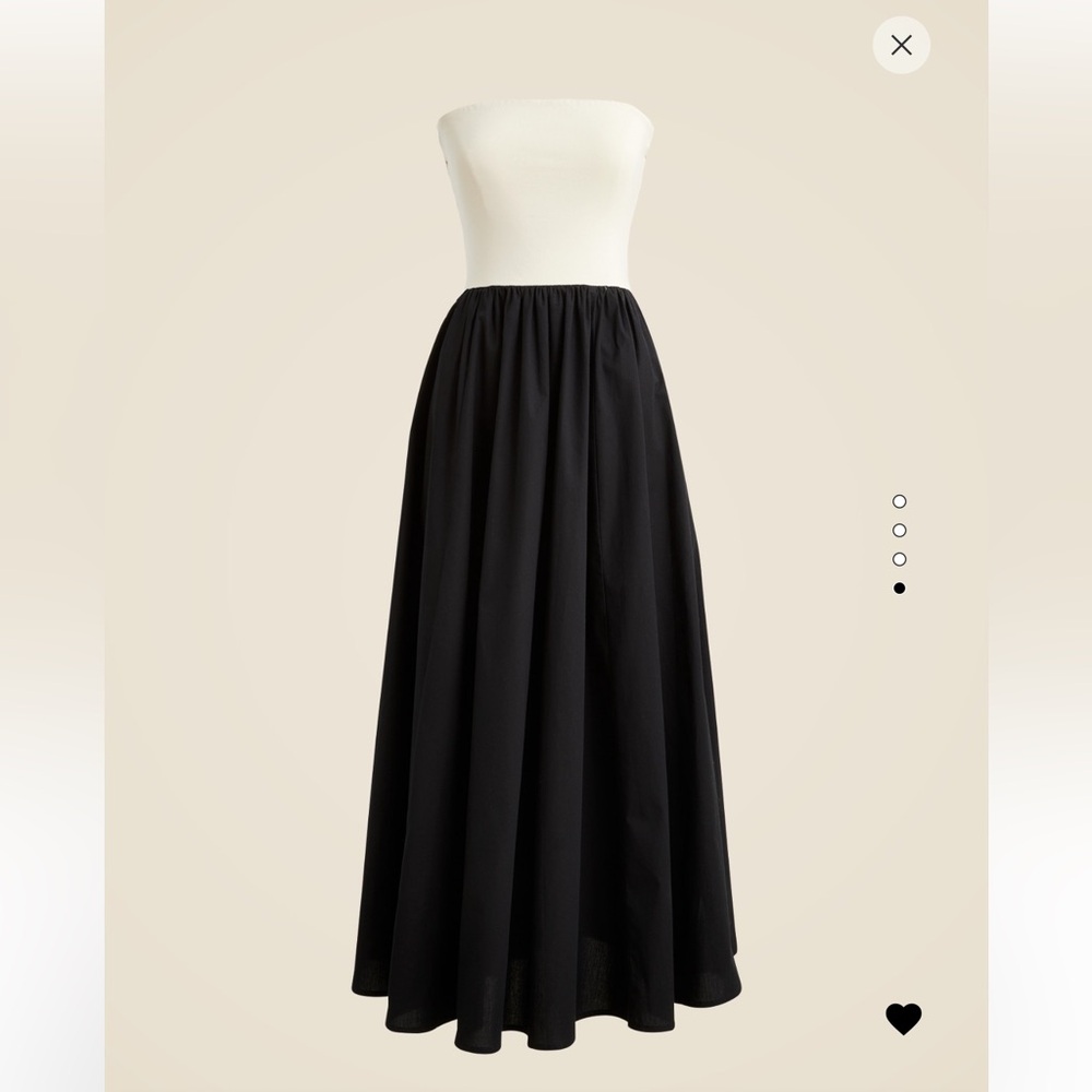 J. Crew Black Maxi A-Line dress with pockets